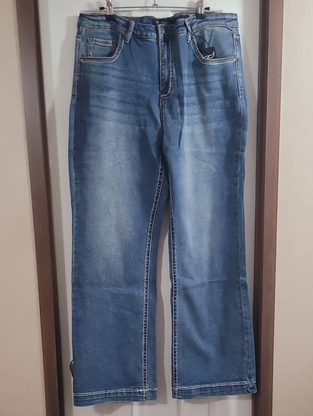 Lucky & Blesed Classic Wide-Leg Blue Jeans